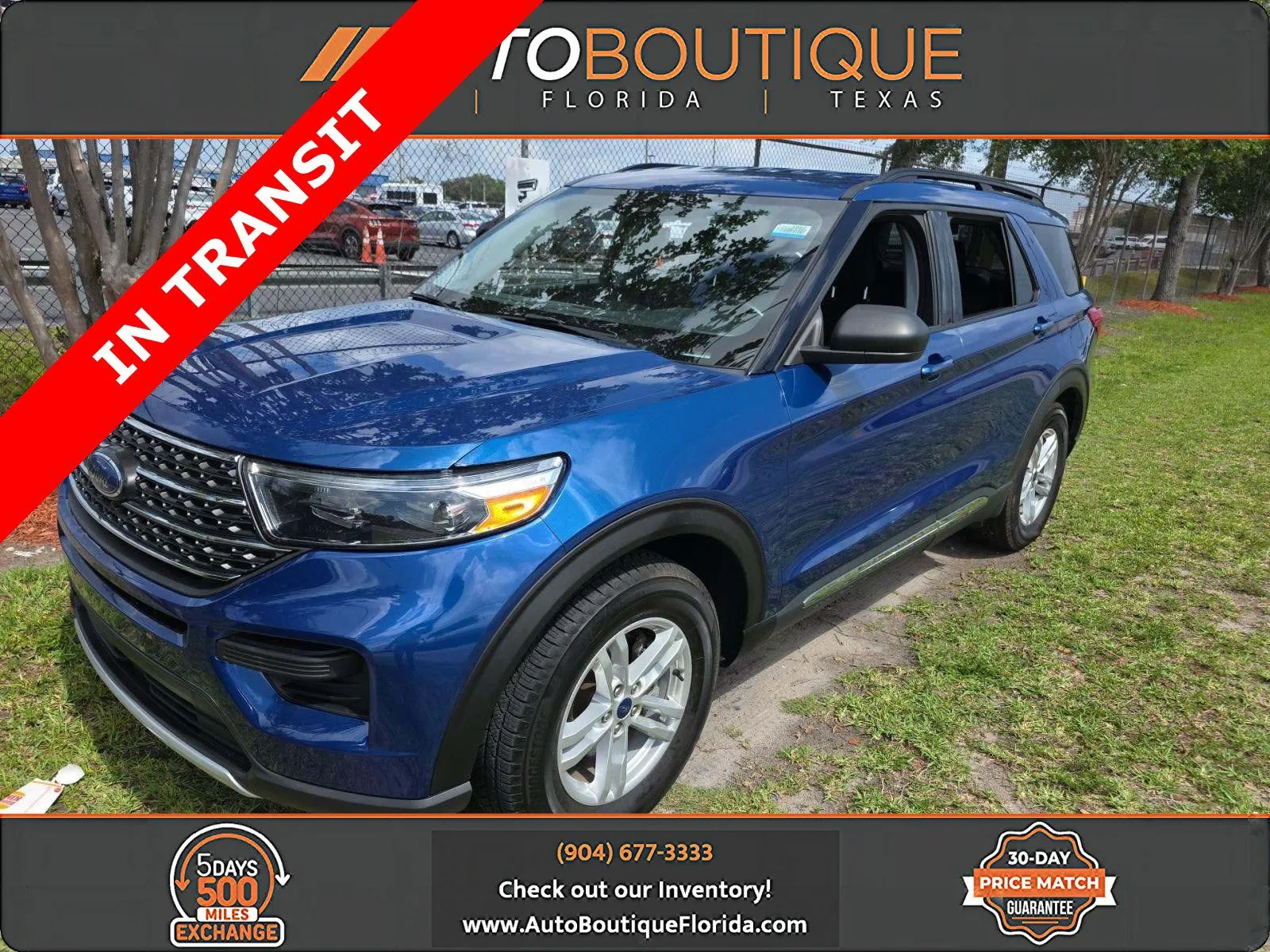 Blue 2022 Ford Explorer XLT for sale in Jacksonville, FL