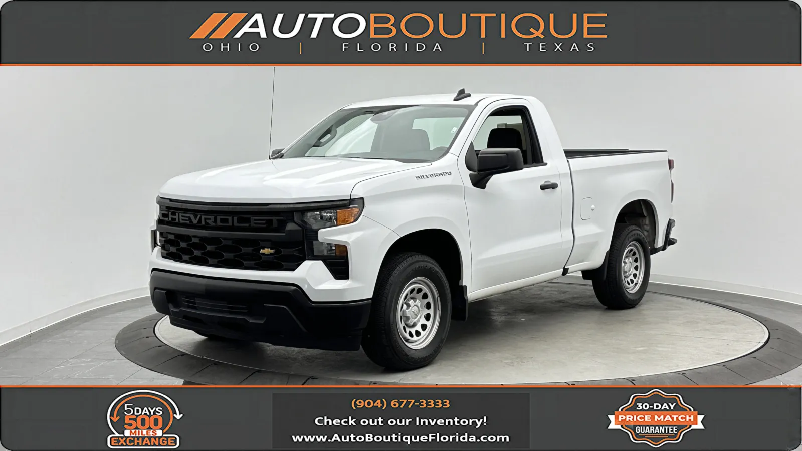 White 2023 Chevrolet Silverado 1500 Work Truck for sale in Jacksonville, FL