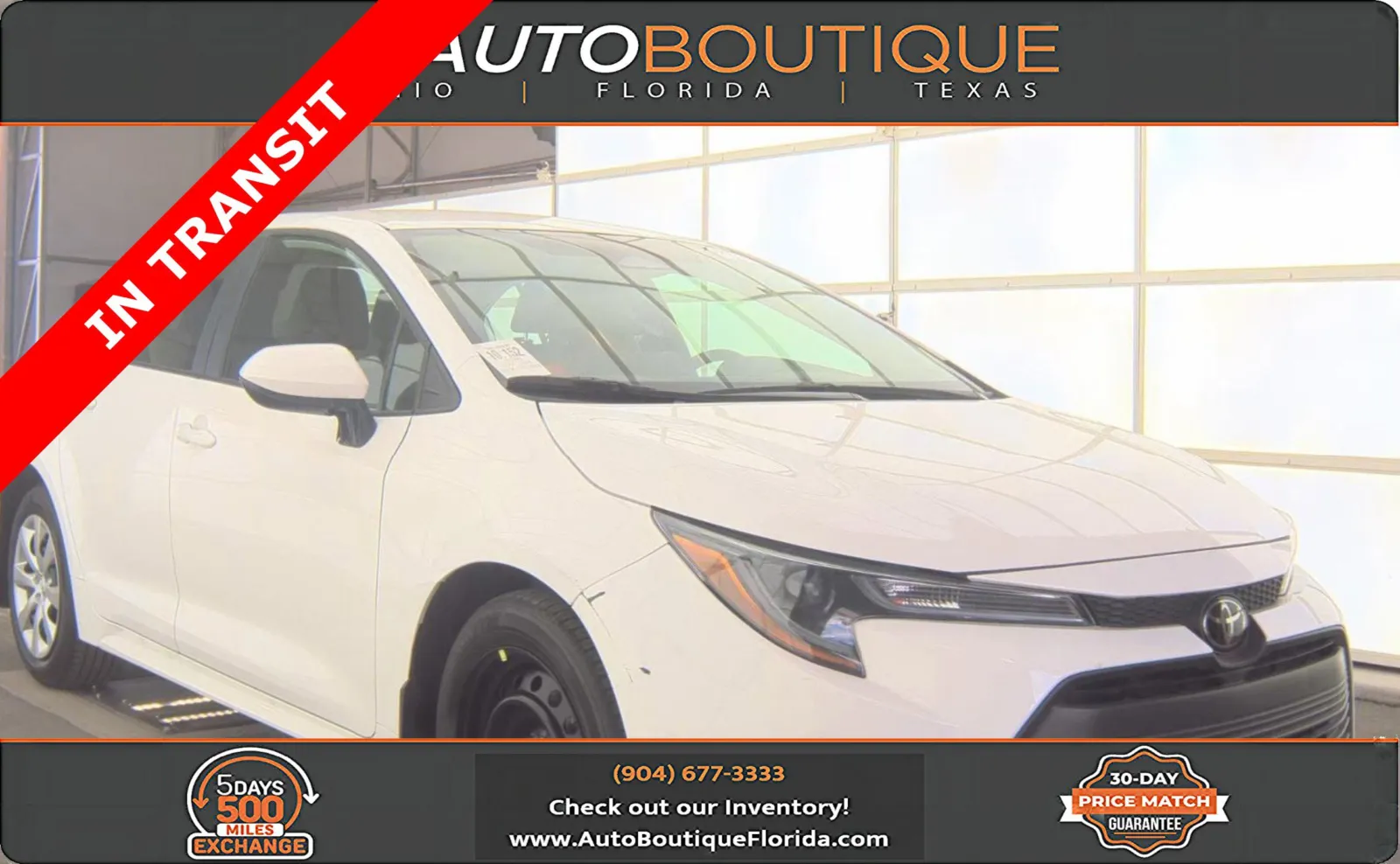 White 2026 Toyota Corolla LE for sale in Jacksonville, FL