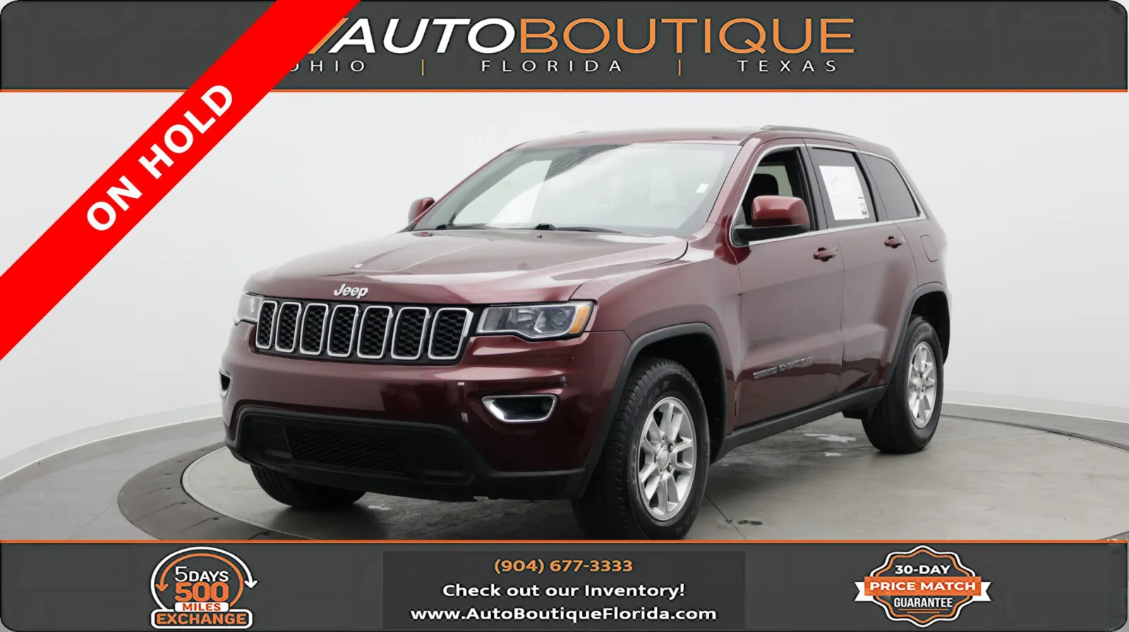Red 2019 Jeep Grand Cherokee Laredo for sale in Jacksonville, FL