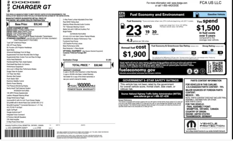 Photos of 2023 Dodge Charger GT for sale in Jacksonville, FL at Auto Boutique Florida