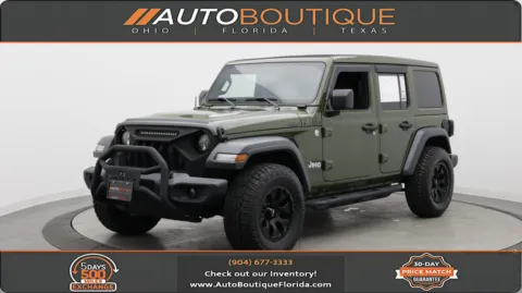 Green 2020 Jeep Wrangler Unlimited Sport S for sale in Jacksonville, FL