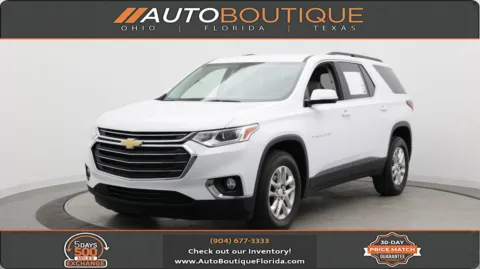 White 2020 Chevrolet Traverse LT Cloth for sale in Jacksonville, FL