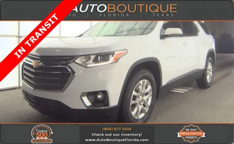White 2020 Chevrolet Traverse LT Cloth for sale in Jacksonville, FL