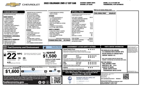 More photos of 2022 Chevrolet Colorado 2WD LT at Auto Boutique Florida, FL