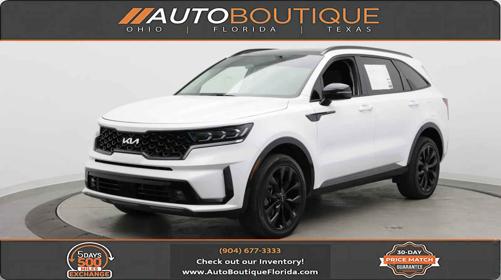 White 2023 Kia Sorento SX for sale in Jacksonville, FL
