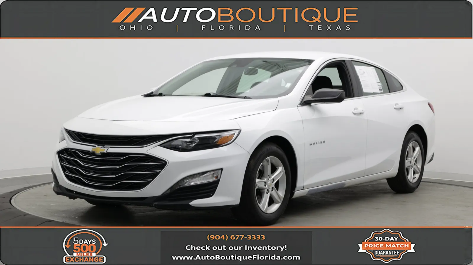 White 2023 Chevrolet Malibu LT for sale in Jacksonville, FL