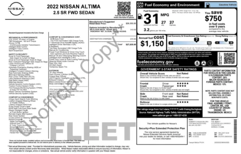 Photos of 2022 Nissan Altima 2.5 SR for sale in Jacksonville, FL at Auto Boutique Florida