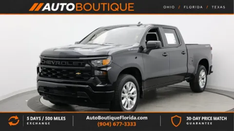 Black 2023 Chevrolet Silverado 1500 Custom for sale in Jacksonville, FL