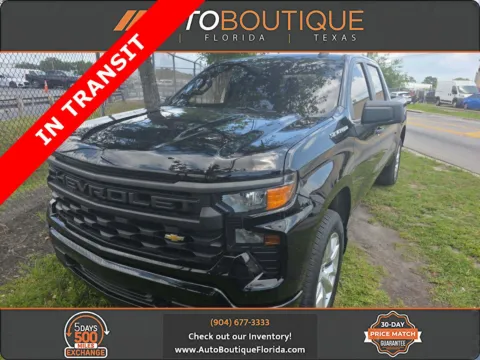 Black 2023 Chevrolet Silverado 1500 Custom for sale in Jacksonville, FL