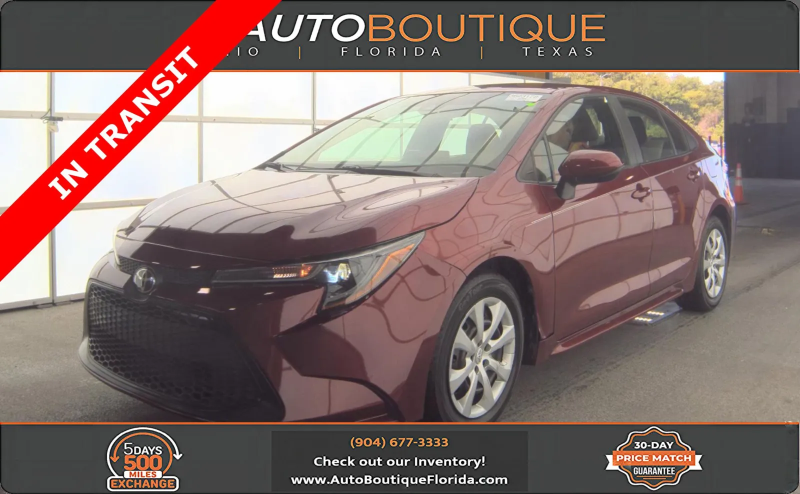 Red 2022 Toyota Corolla LE for sale in Jacksonville, FL