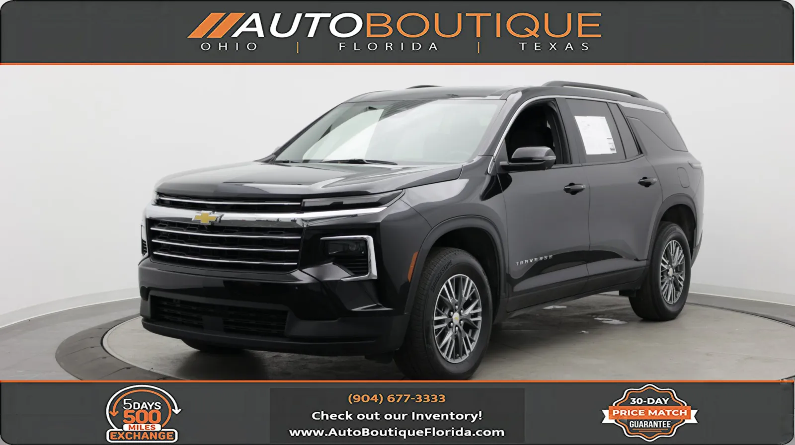 Black 2025 Chevrolet Traverse FWD LT for sale in Jacksonville, FL