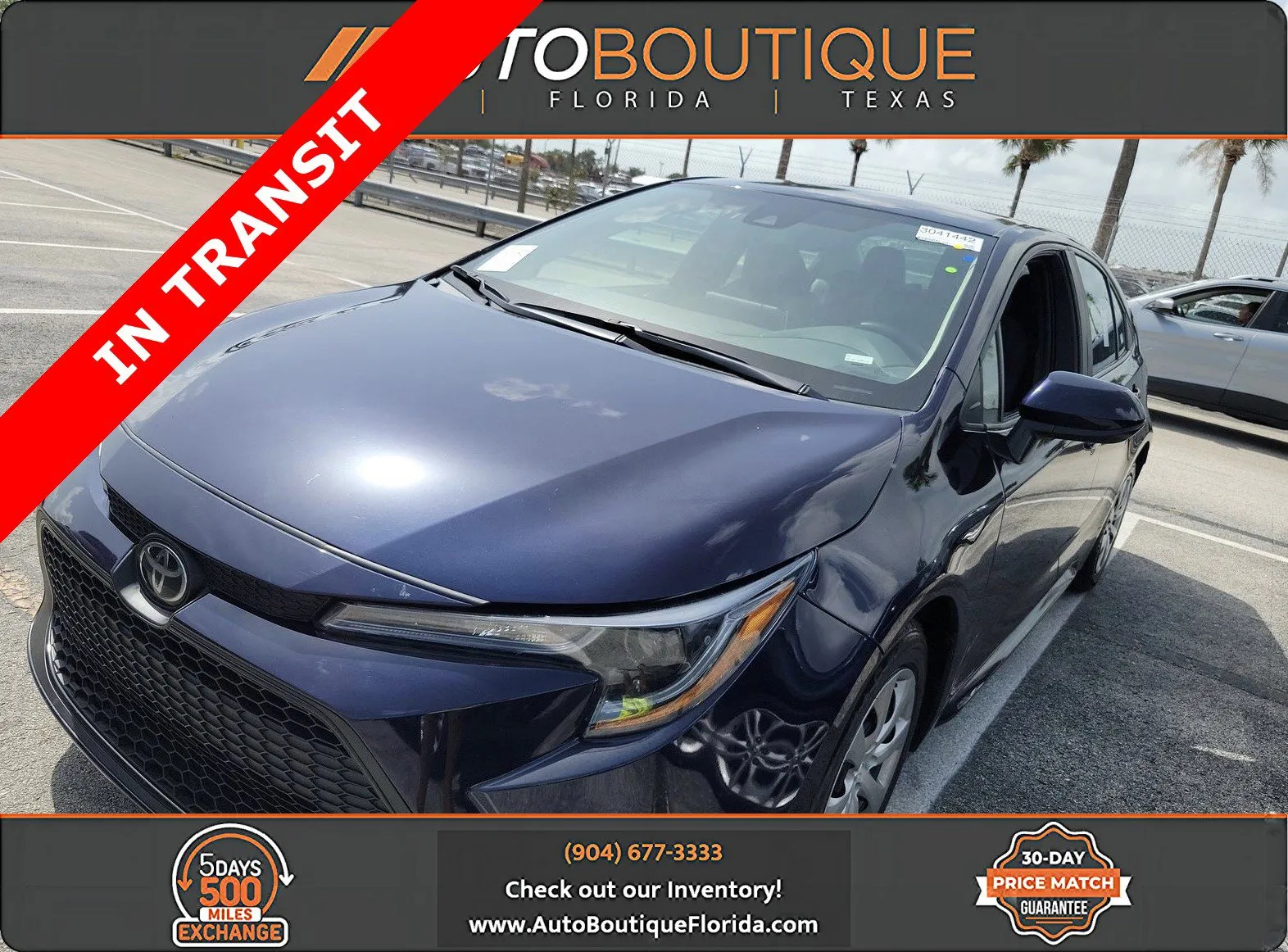 Blue 2021 Toyota Corolla LE for sale in Jacksonville, FL