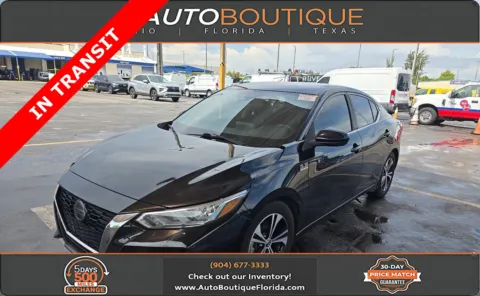 Black 2021 Nissan Sentra SV for sale in Jacksonville, FL