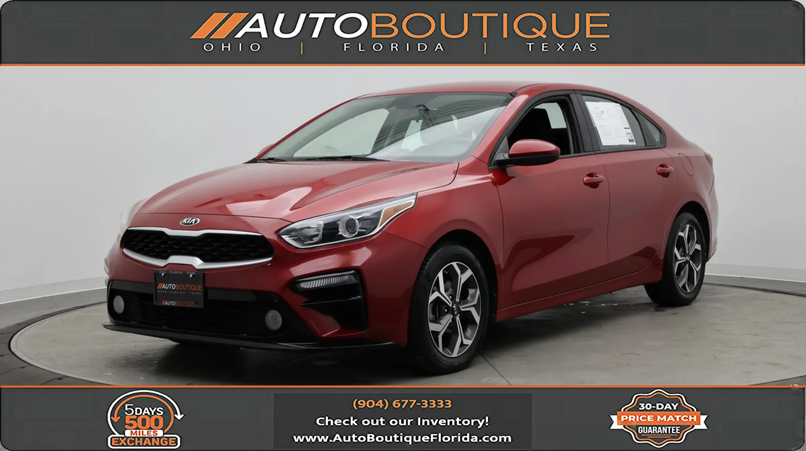 Red 2021 Kia Forte LXS for sale in Jacksonville, FL