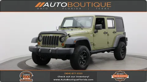 Green 2013 Jeep Wrangler Unlimited Sport for sale in Jacksonville, FL