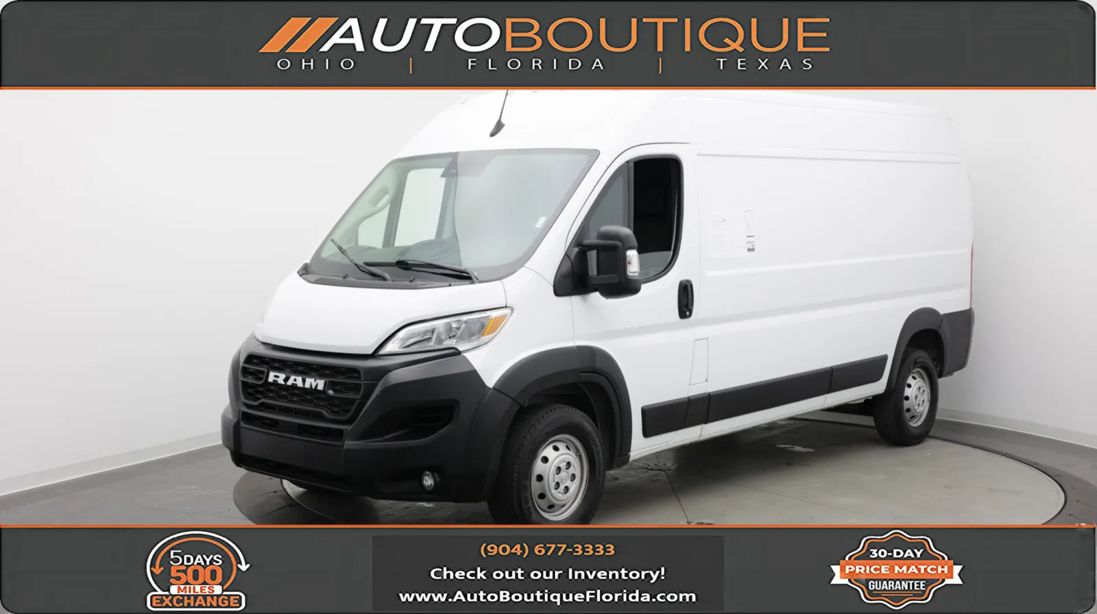 White 2025 Ram ProMaster Cargo Van Tradesman for sale in Jacksonville, FL