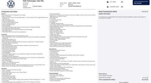 More photos of 2026 Volkswagen Jetta SEL at Auto Boutique Florida, FL