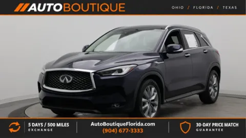 Blue 2022 INFINITI QX50 LUXE for sale in Jacksonville, FL
