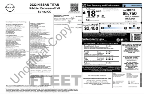 Photos of 2022 Nissan Titan SV for sale in Jacksonville, FL at Auto Boutique Florida