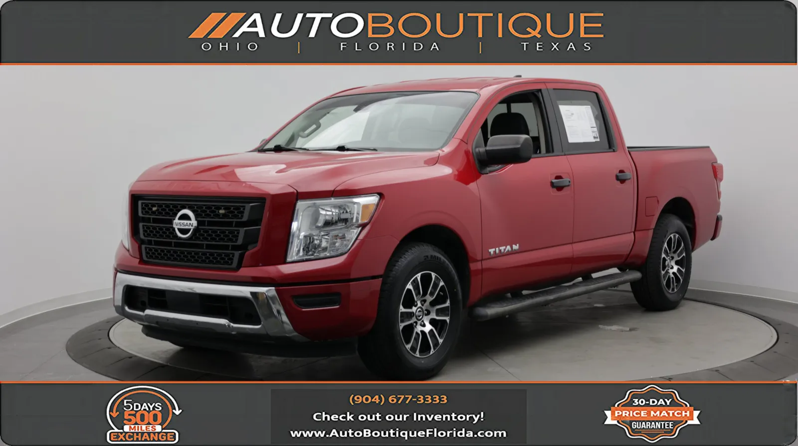 Red 2022 Nissan Titan SV for sale in Jacksonville, FL