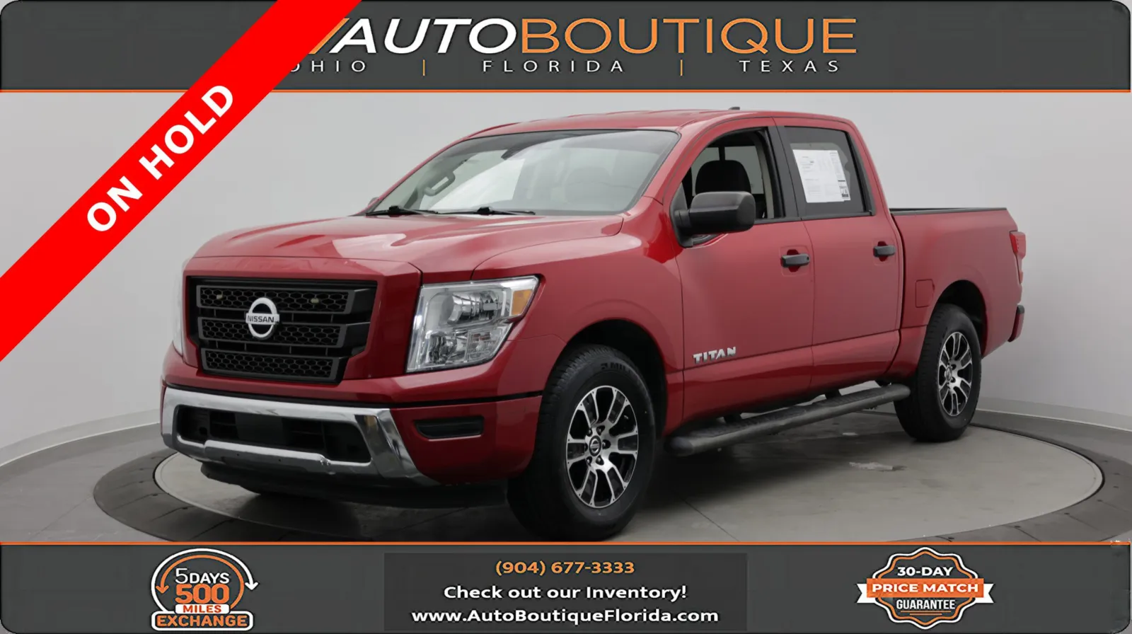 Red 2022 Nissan Titan SV for sale in Jacksonville, FL