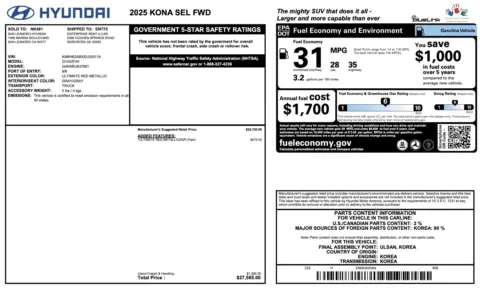 More photos of 2025 Hyundai Kona SEL at Auto Boutique Florida, FL
