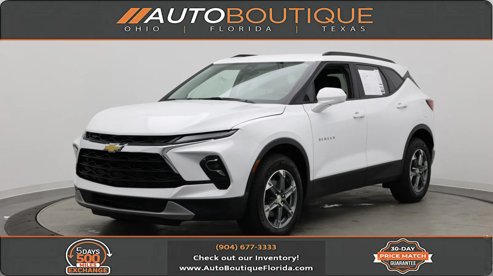 White 2024 Chevrolet Blazer LT for sale in Jacksonville, FL
