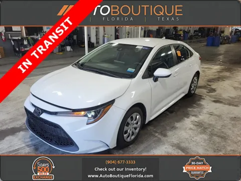 White 2022 Toyota Corolla LE for sale in Jacksonville, FL