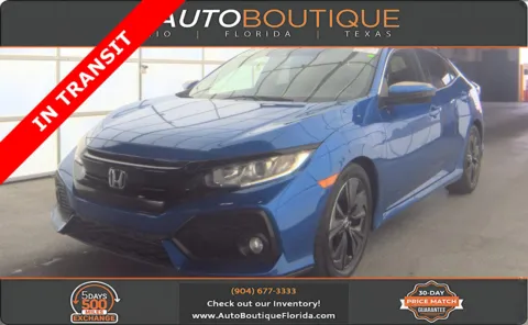 Blue 2019 Honda Civic Hatchback EX for sale in Jacksonville, FL