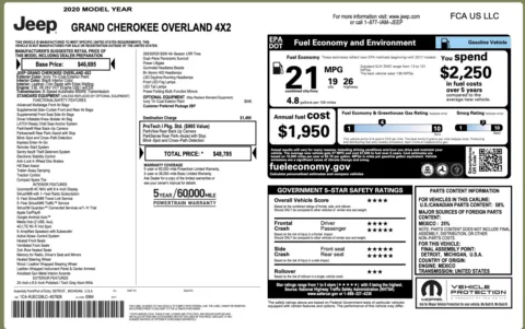 More photos of 2020 Jeep Grand Cherokee Overland at Auto Boutique Florida, FL