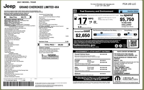 More photos of 2021 Jeep Grand Cherokee Limited at Auto Boutique Florida, FL