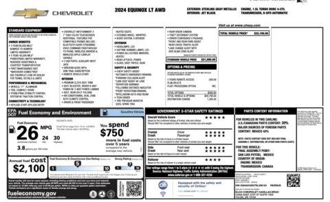 More photos of 2024 Chevrolet Equinox LT at Auto Boutique Florida, FL