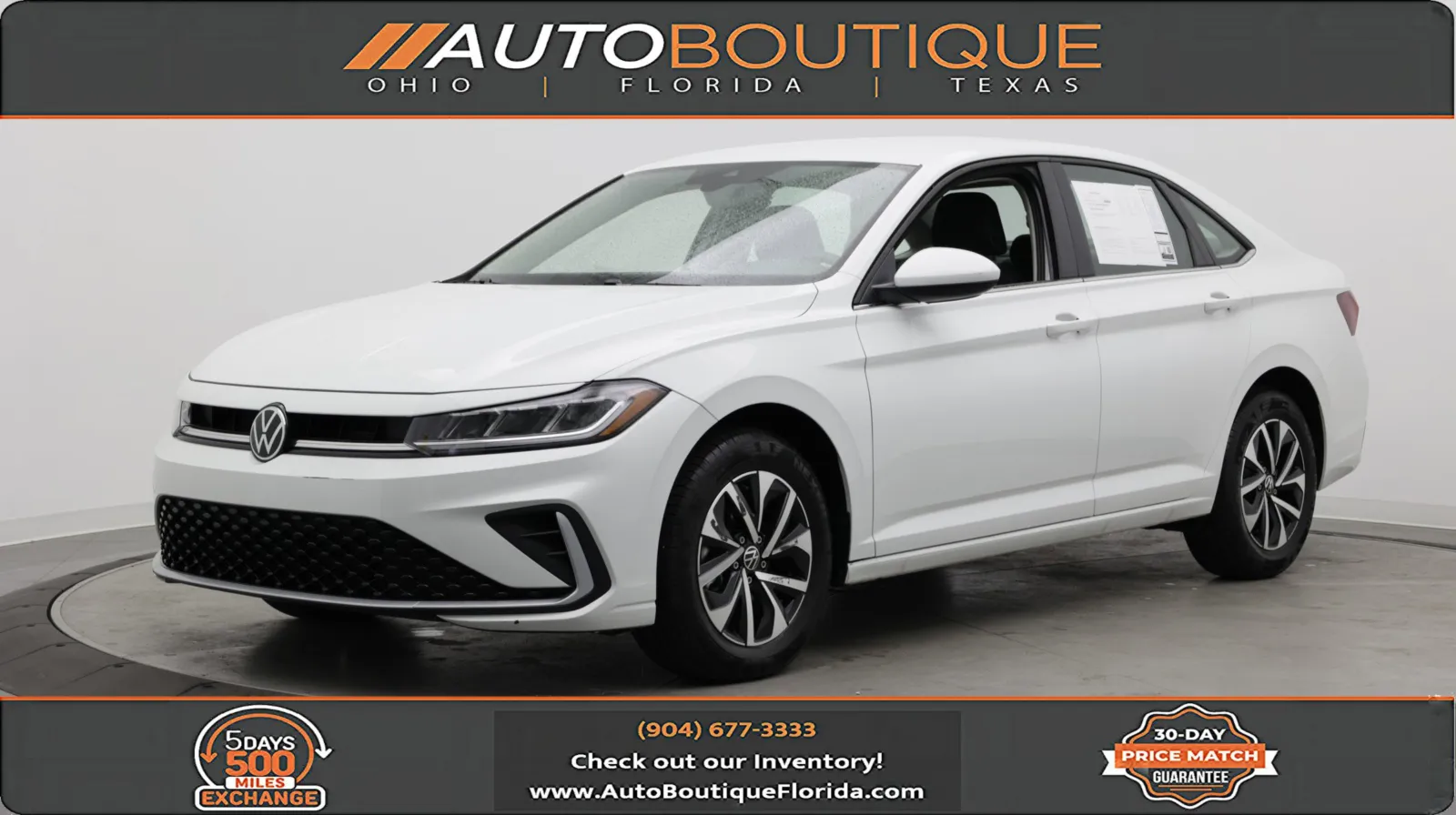 White 2025 Volkswagen Jetta S for sale in Jacksonville, FL