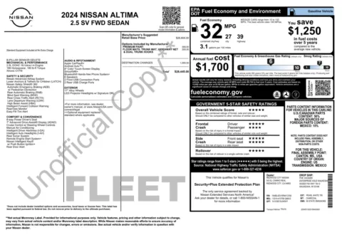 More photos of 2024 Nissan Altima 2.5 SV at Auto Boutique Florida, FL