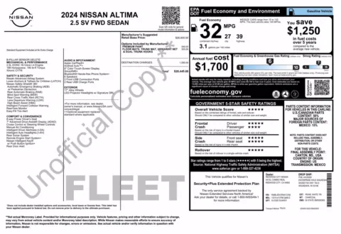 More photos of 2024 Nissan Altima 2.5 SV at Auto Boutique Florida, FL