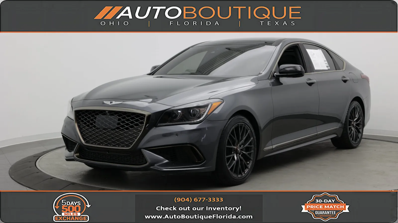 Gray 2019 Genesis G80 3.3T Sport for sale in Jacksonville, FL