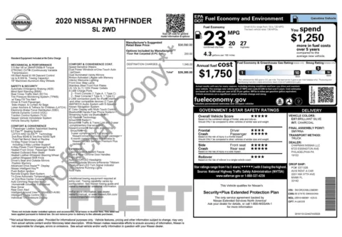 Photos of 2020 Nissan Pathfinder SL for sale in Jacksonville, FL at Auto Boutique Florida