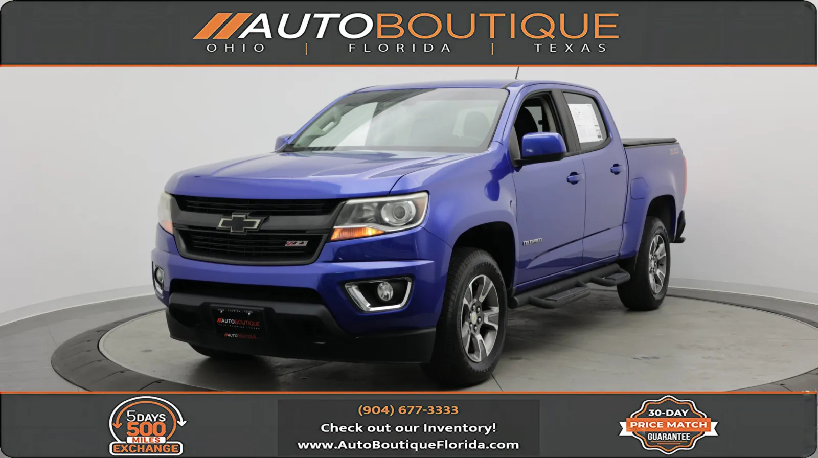 Blue 2018 Chevrolet Colorado 2WD Z71 for sale in Jacksonville, FL