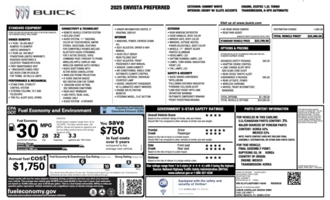 More photos of 2025 Buick Envista Preferred at Auto Boutique Florida, FL