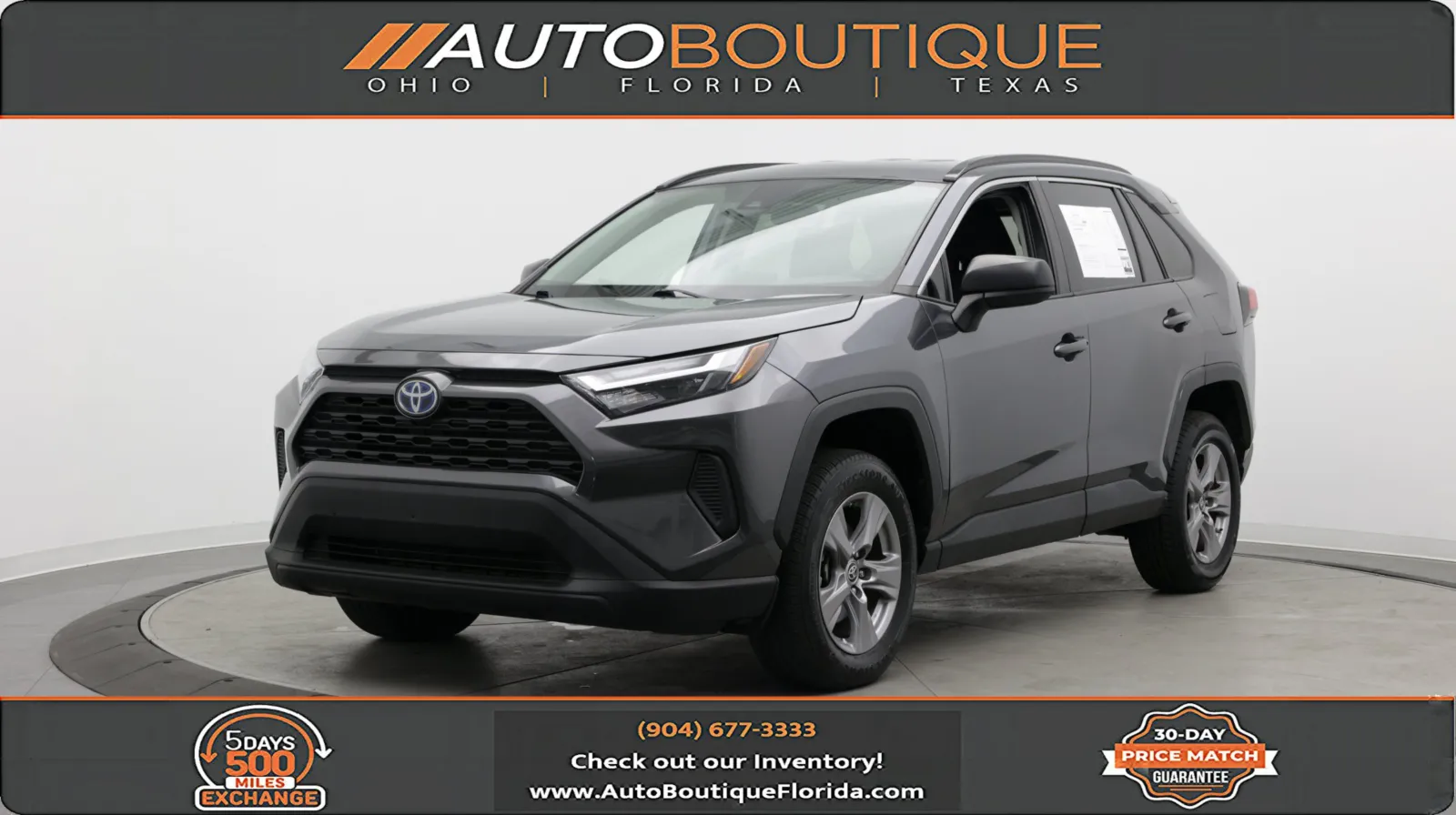 Gray 2023 Toyota RAV4 Hybrid LE for sale in Jacksonville, FL