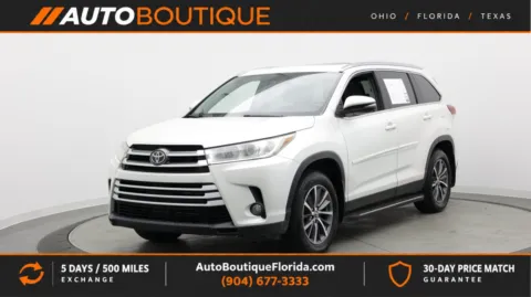 White 2019 Toyota Highlander XLE for sale in Jacksonville, FL