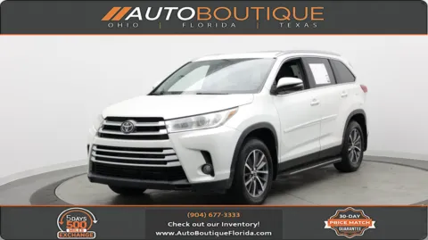 White 2019 Toyota Highlander XLE for sale in Jacksonville, FL