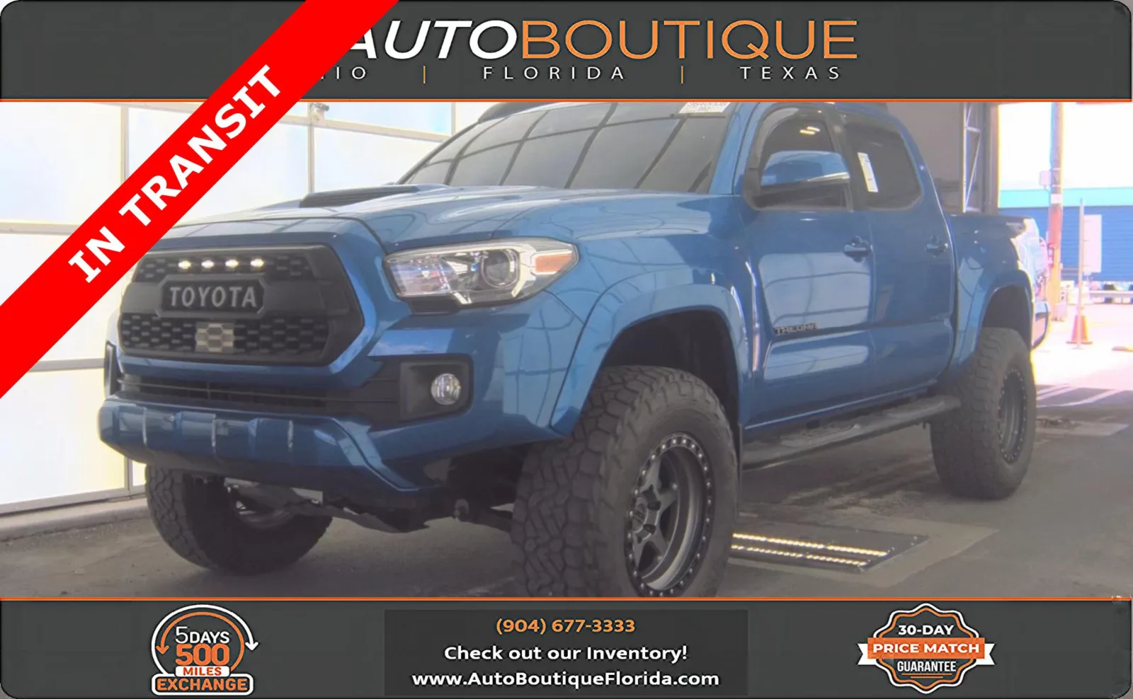 Blue 2018 Toyota Tacoma TRD Sport for sale in Jacksonville, FL