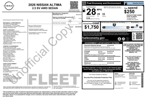 More photos of 2026 Nissan Altima SV at Auto Boutique Florida, FL