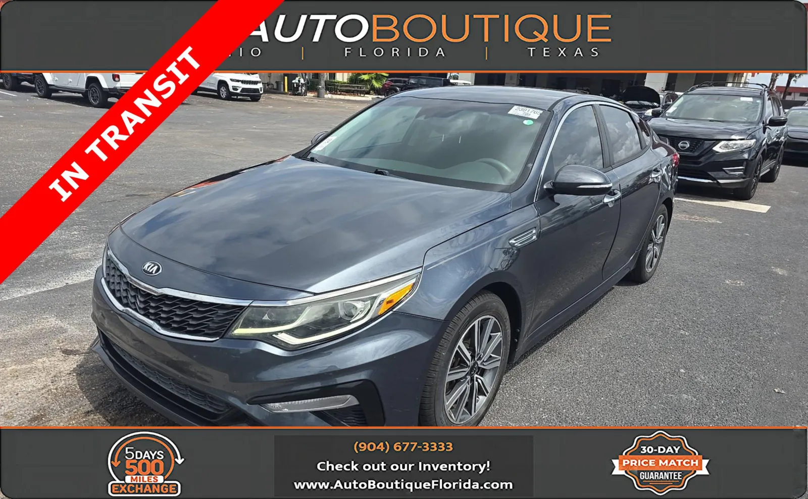 Gray 2019 Kia Optima LX for sale in Jacksonville, FL