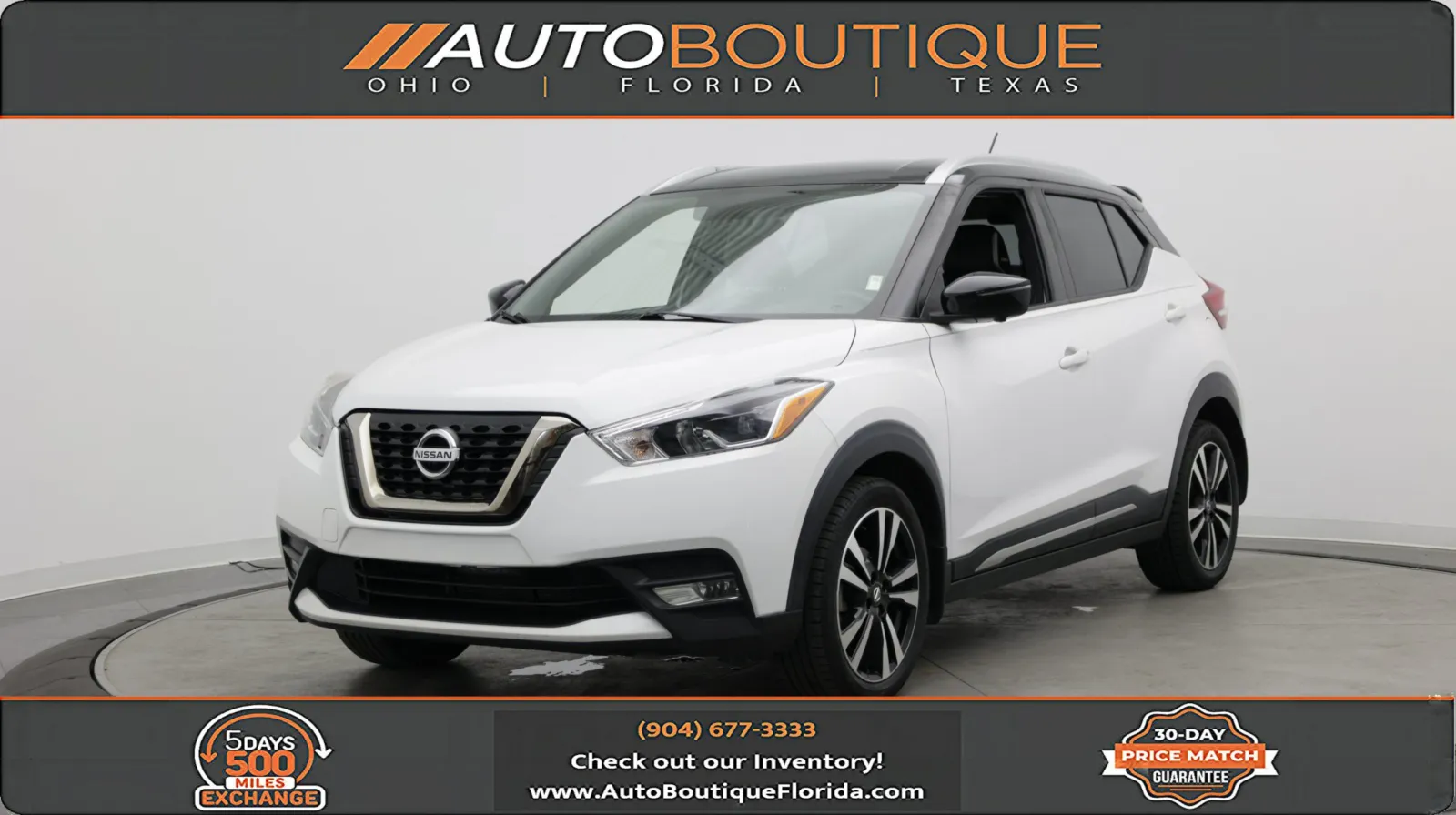 White 2019 Nissan Kicks SR for sale in Jacksonville, FL