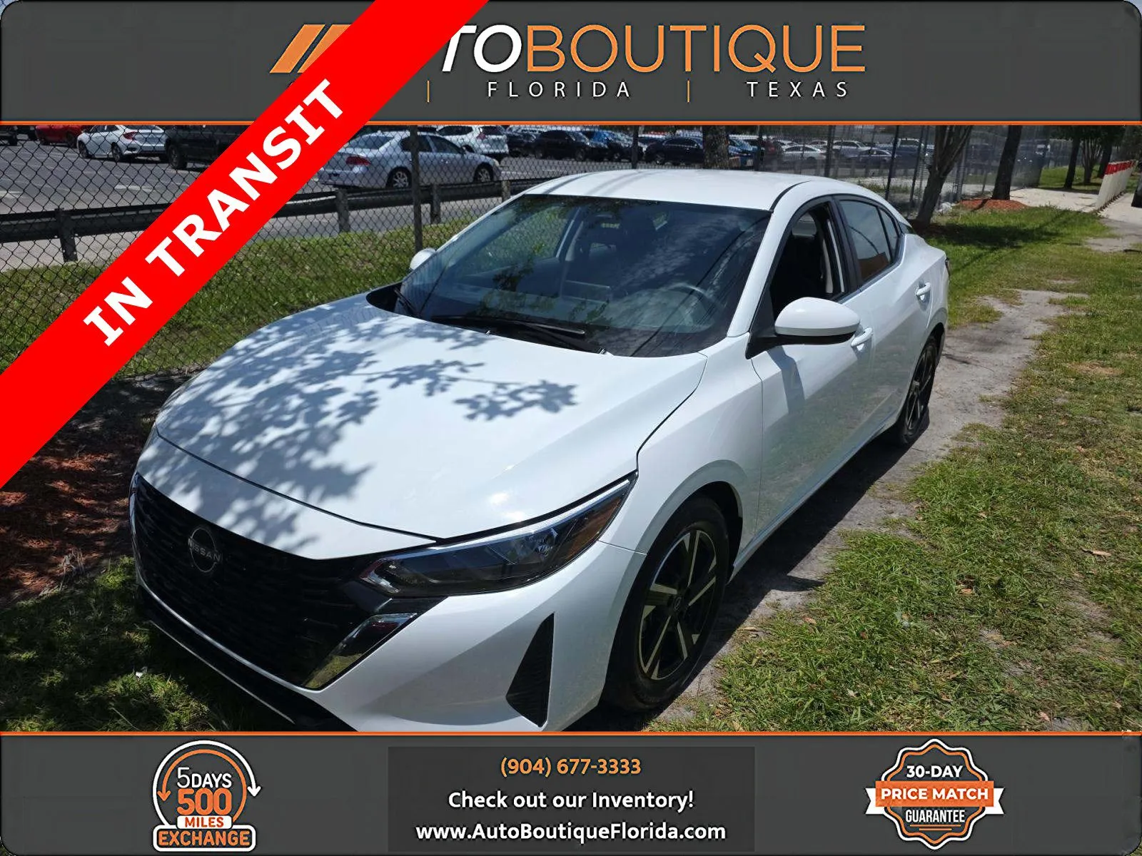 White 2025 Nissan Sentra SV for sale in Jacksonville, FL