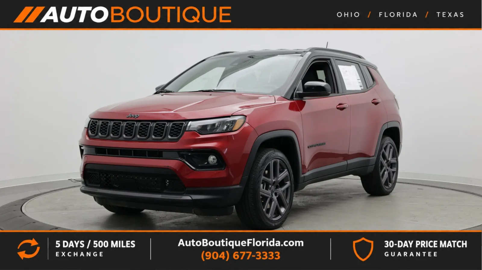 Red 2026 Jeep Compass Limited Altitude for sale in Jacksonville, FL