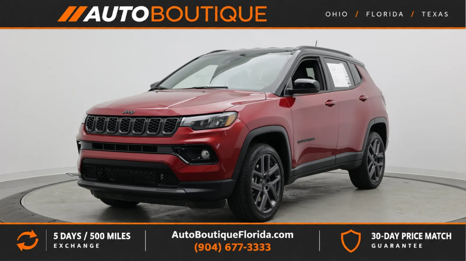 Red 2026 Jeep Compass Limited Altitude for sale in Jacksonville, FL